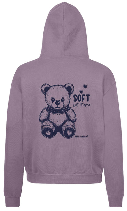 Soft but Fierce Oversized Hoodie - Paars