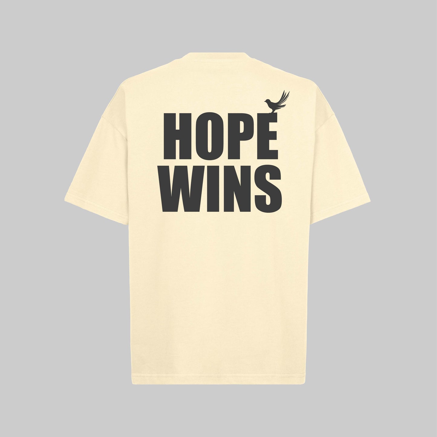Hope Wins Oversized Tee - Creme