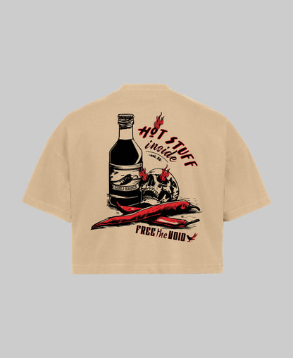 Hot Stuff Croptop - Beige