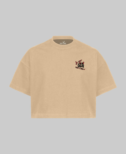 Hot Stuff Croptop - Beige