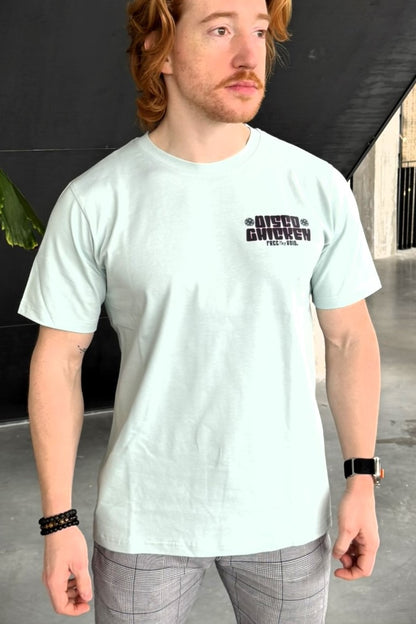 Disco Chicken Regular Tee - Licht Blauw
