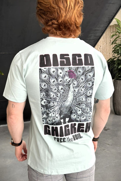 Disco Chicken Regular Tee - Licht Blauw