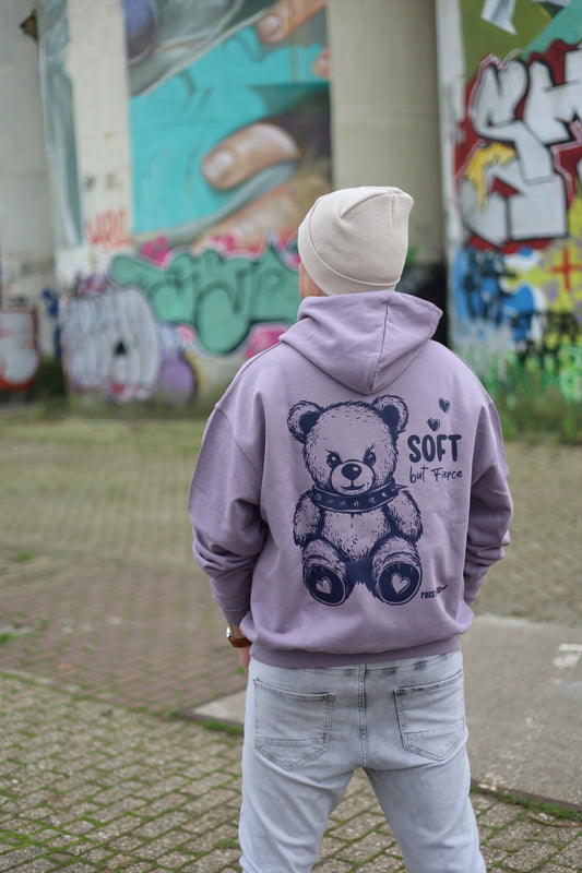 Soft but Fierce Oversized Hoodie Purple