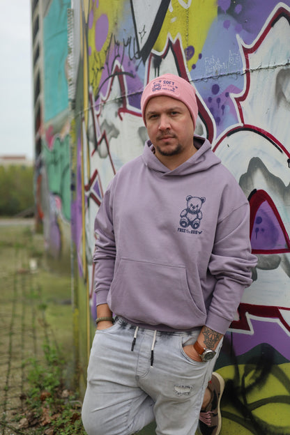 Soft but Fierce Oversized Hoodie - Paars