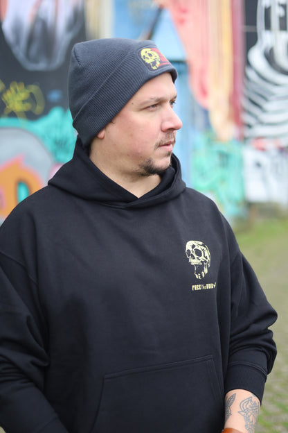 Skulls with Free the Void logo Beanie - Grijs