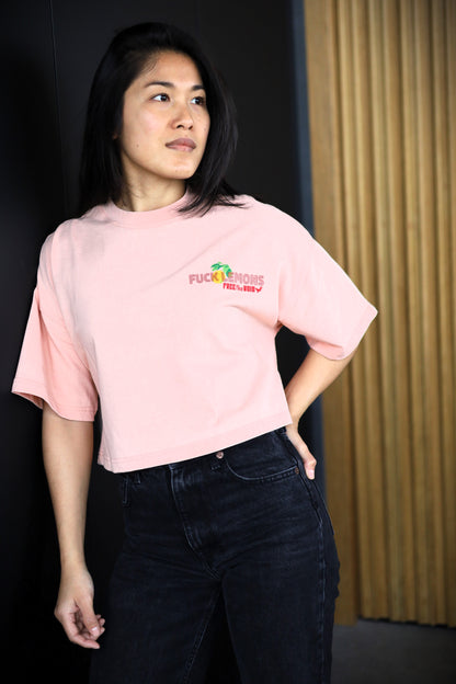Fuck Lemons Croptop - Roze