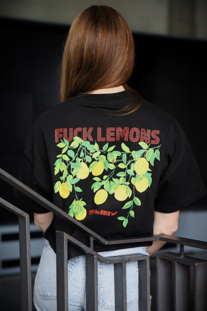 Fuck Lemons Croptop - Zwart