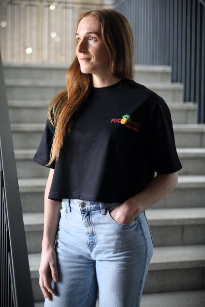 Fuck Lemons Croptop - Zwart