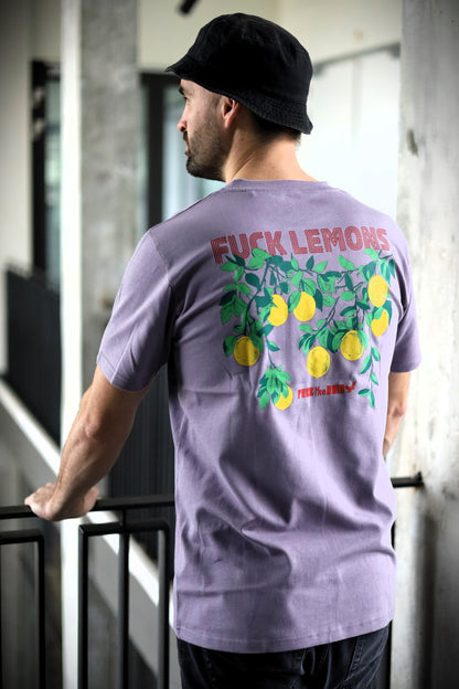 Fuck Lemons Regular Tee - Paars
