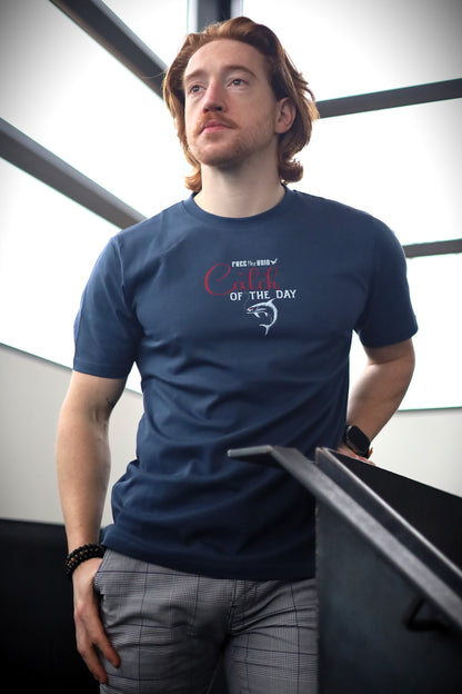 Catch of the Day Regular Tee - Marine Blauw