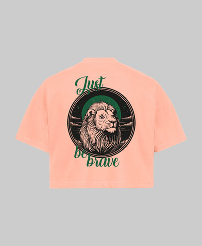 Just be Brave Croptop - Roze