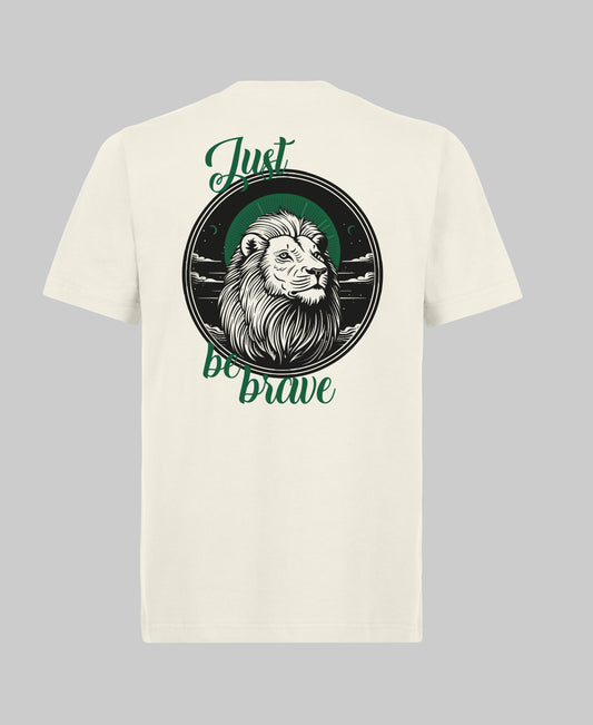 Just be Brave Regular Tee - Wit
