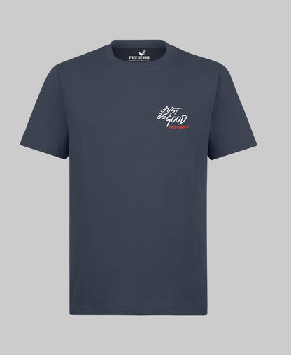 Just be Good Regular Tee - Marine Blauw