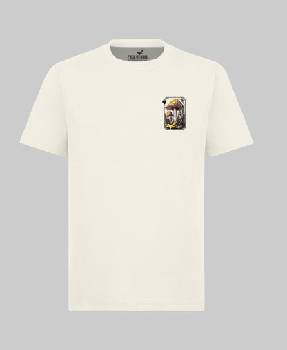 Legalize Happiness Mushroom Regular Tee - Wit