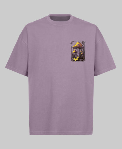 Legalize Happiness Oversized Tee - Paars