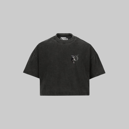 Lola Croptop - Vintage Zwart