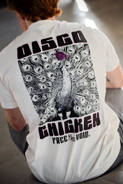 Disco Chicken Regular Tee - Wit