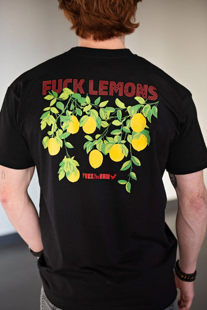 Fuck Lemons Regular Tee - Zwart