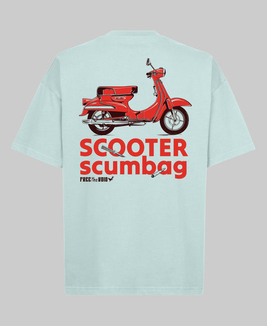 Scooter Scumbag Oversized Tee - Lichtblauw