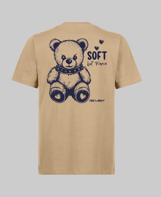 Soft but Fierce Regular Tee - Beige