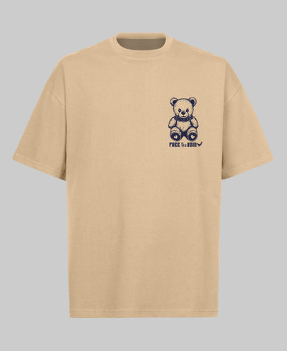 Soft but Fierce Oversized Tee - Beige