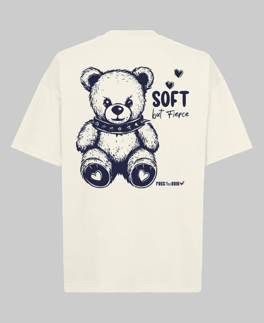 Soft but Fierce Oversized Tee - Wit