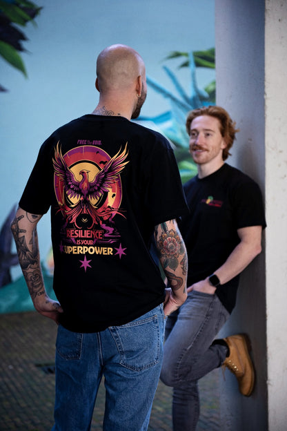 Resilience Phoenix Regular Tee - Zwart